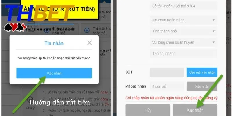 Tổng hợp hướng dẫn rút tiền Thienhabet bằng nhiều kênh khác nhau